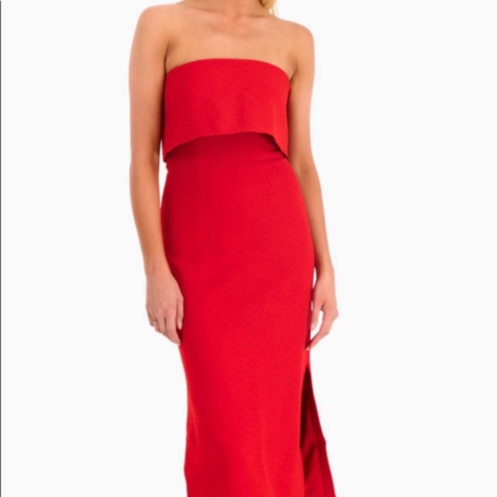 CMEO Collective Red Cocktail Dress Sz S